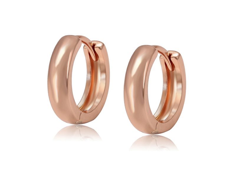 Žiedo formos minimalistiniai moteriški auskarai
